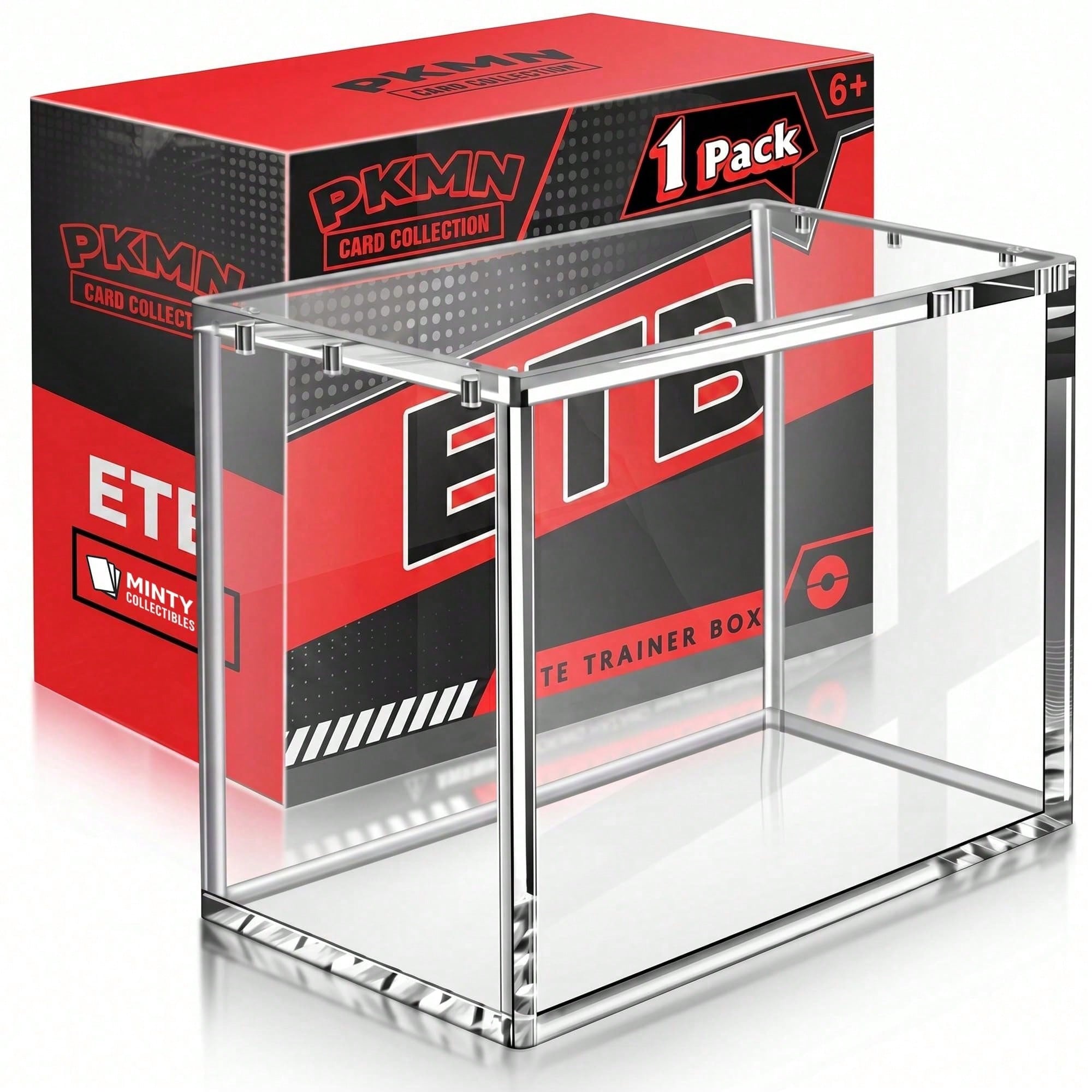 Display Case Acrylic - ETB Clear Magnetic Acrylic Display Case,