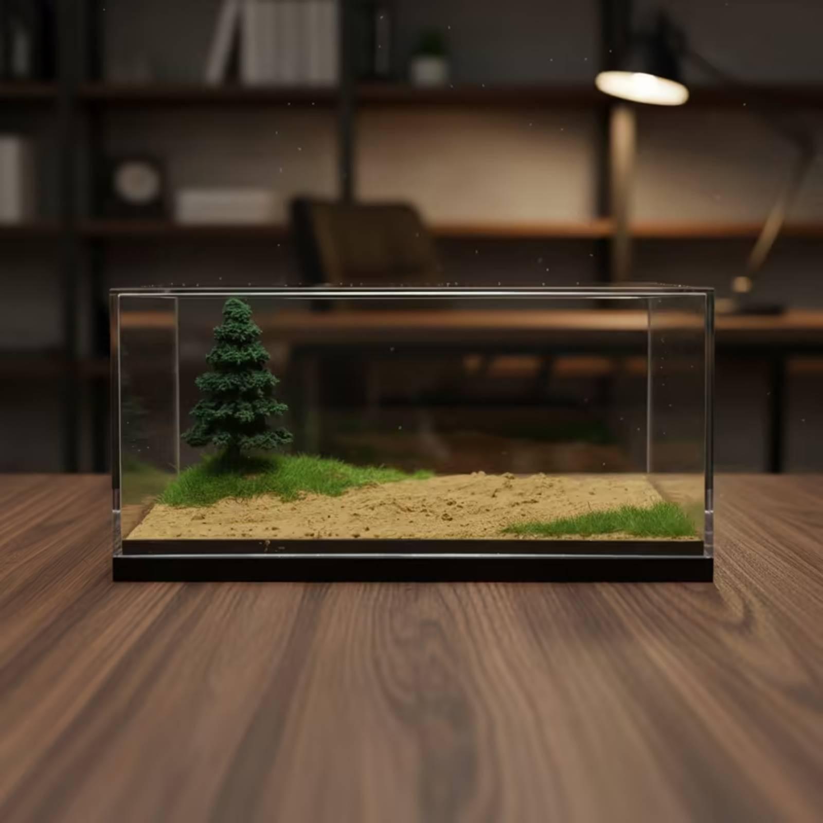 Display Case Acrylic - Miniature Racing Display Box with Road