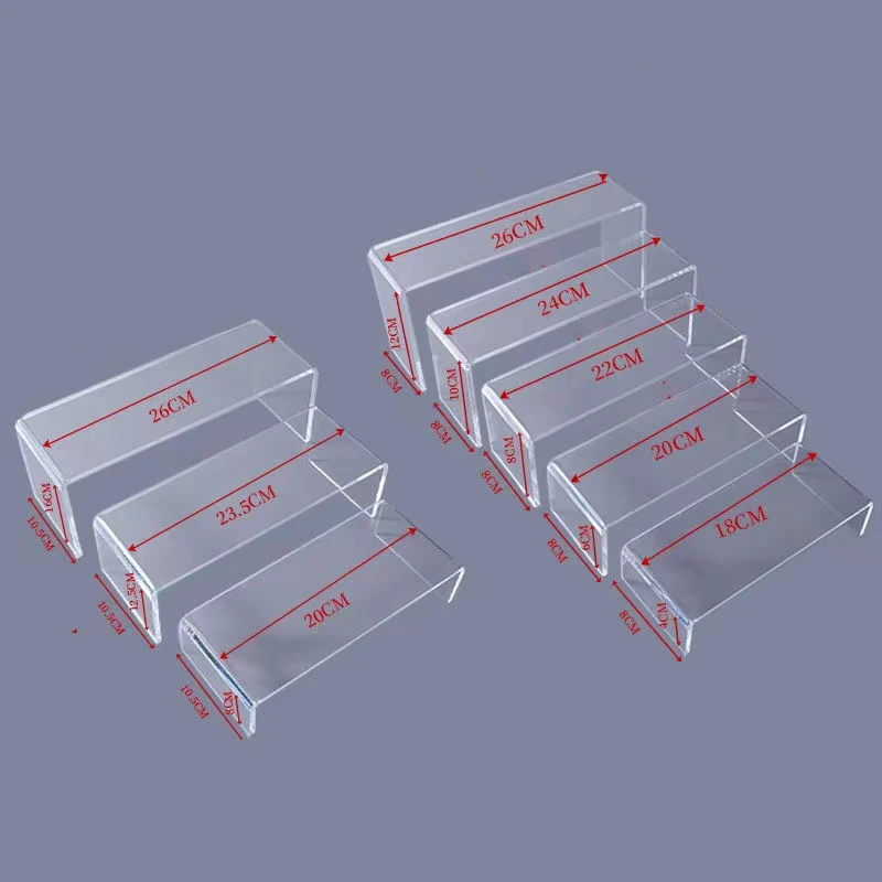 Display Risers Set - Acrylic Display Risers for Action Figures