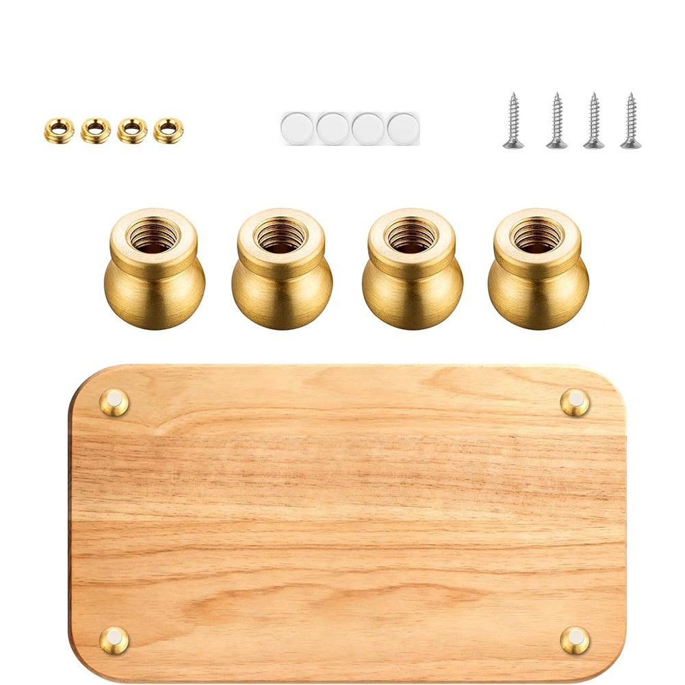 Brass Board Feet Set of 4 for  - Display Risers Set review and price