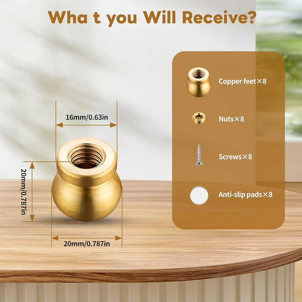 Brass Board Feet Set of 4 for  - Display Risers Set review and price