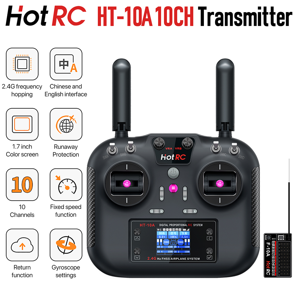 HOTRC HT-10A RC Transmitter 10 - Tamiya Model Paint Set review and price